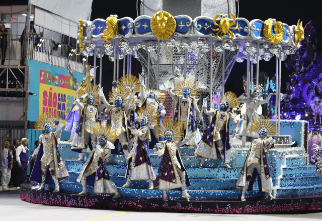 Comissão de Frente da Rosas de Ouro no Carnaval 2026 | Foto: reprodução/Liga-SP