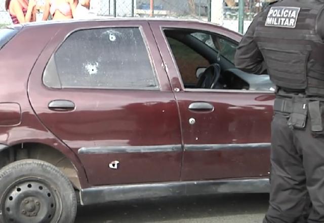 carro baleado