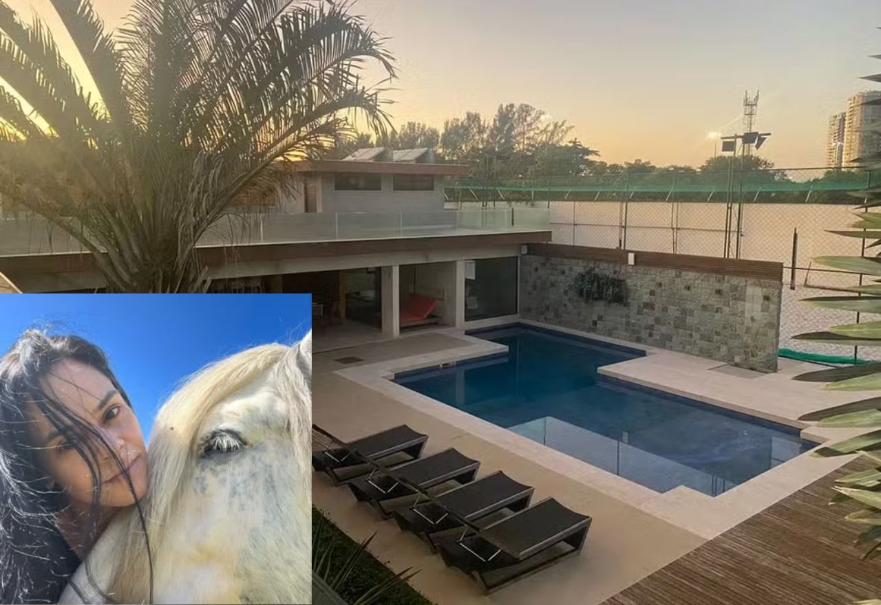 'Casa de Vidro' era alugada por Tamara e Bernardo Bello para volante do Flamengo | Reprodução 