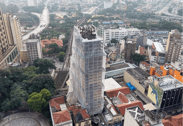 Demolição do “Caveirão” começou no Centro Histórico de São Paulo | Reprodução/Prefeitura de SP