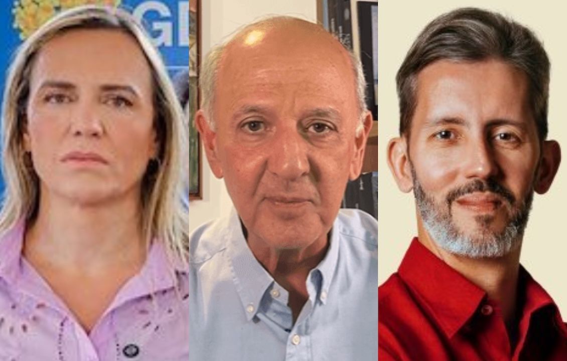 Celina Leão (PP), José Roberto Arruda (PSD) e Leandro Grass (PT) | Reprodução