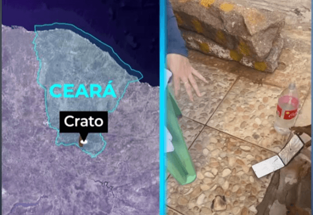 Em Crato, no Ceará, uma motociclista dicou queimada após explosão de celular | Reprodução
