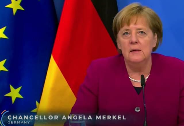 chanceler alemã Angela Merkel na Cúpula de Líderes sobre o clima | reprodução YouTube