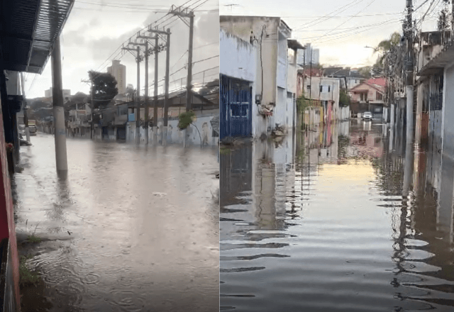 Chuvas provocou alagamentos na zona norte de São Paulo | Foto: reprodução