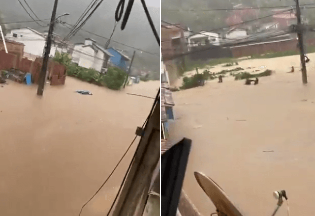 Chuvas fortes atingem o Rio de Janeiro | Reprodução