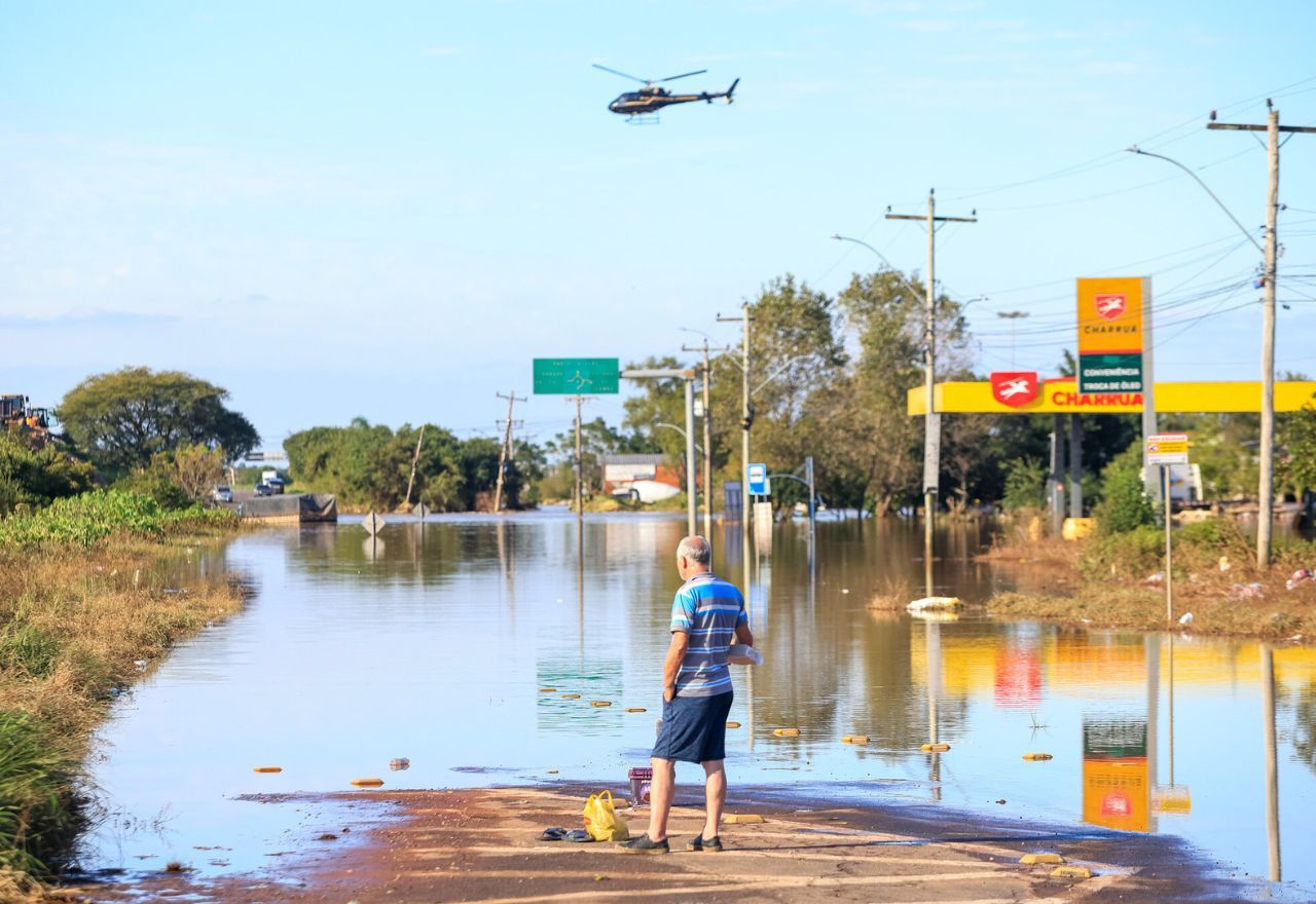 Tragédia climática no Rio Grande do Sul | Gustavo Mansur/ Palácio Piratini