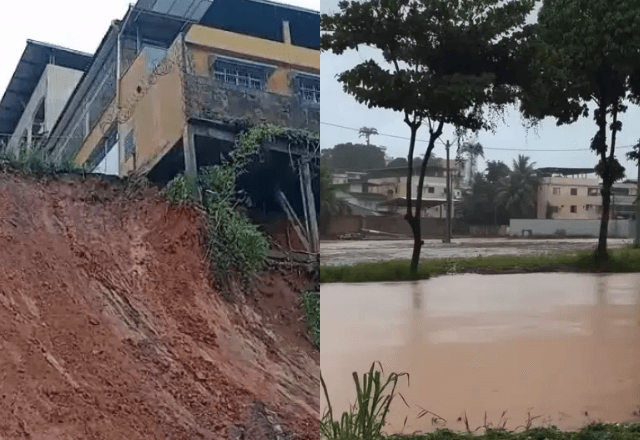 Chuvas volumosas provocam estragos, interdições e deixam 23 desalojados no Espírito Santo | Foto: Reprodução/Redes Sociais