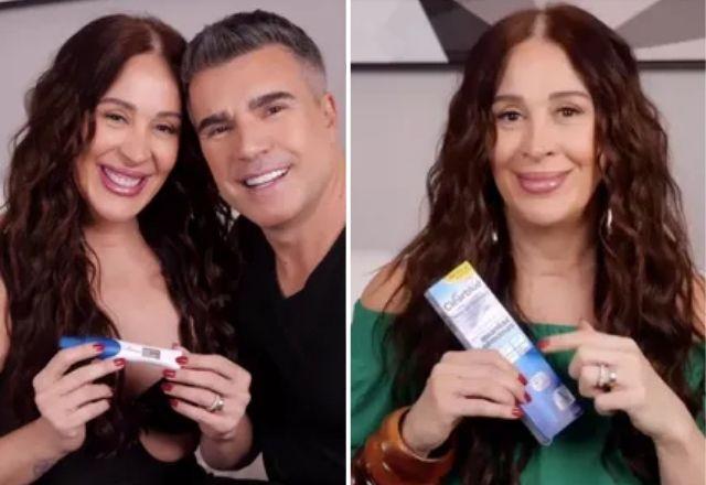 claudia raia em anuncio da sua gravidez