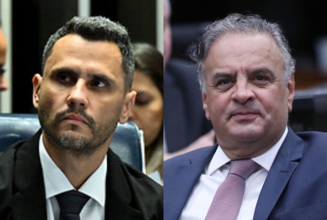 Cleitinho Azevedo (esq.) e Aécio Neves (dir.) | Carlos Moura/Agência Senado - Bruno Spada/Câmara dos Deputados