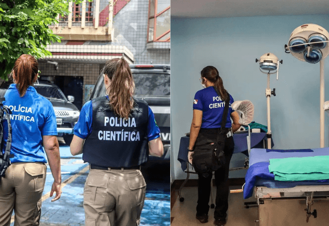 Policiais e peritos fiscalizam clínica clandestina que praticava abortos em Belém | Reprodução