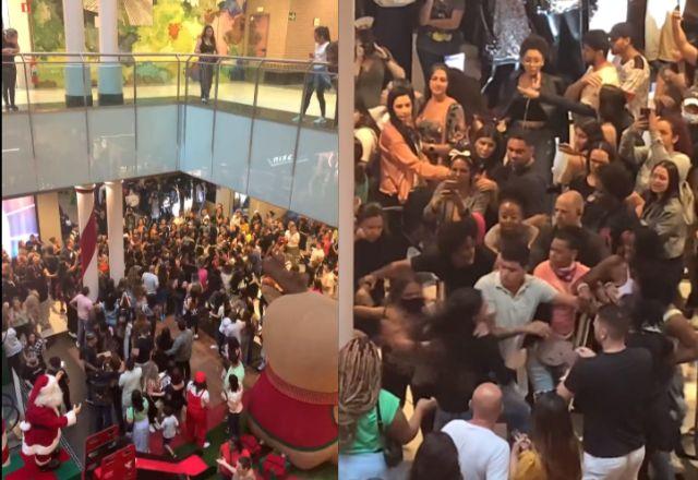 confusão e tumulto na loja da shein em são paulo