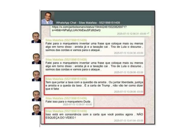 Silas Malafaia orienta Bolsonaro a gravar vídeo condicionando fim do tarifaço com anistia a golpistas