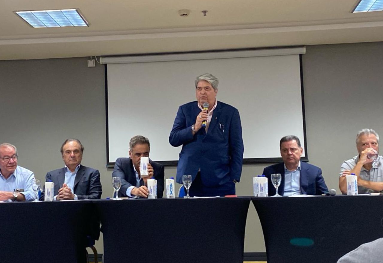 Datena durante lançamento de pré-candidatura à Prefeitura de São Paulo | Emanuelle Menezes/SBT