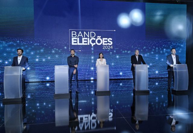 Primeiro debate entre os candidatos à prefeitura de São Paulo, na Band| Divulgação/Band