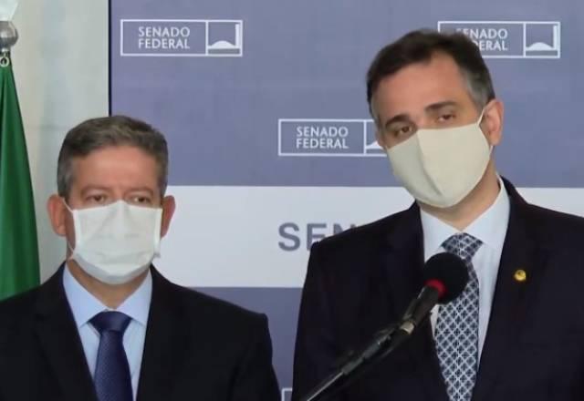 deputado Arthur Lira e senador Rodrigo Pacheco - foto reprodução YouTube Tv Câmara