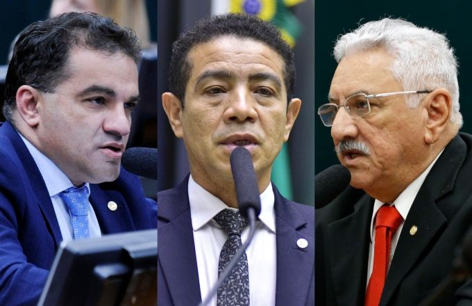 Da esquerda para direita: Os deputados do PL Josimar Maranhãozinho, Pastor Gil e Bosco Costa | Cleia Viana, Zeca Ribeiro e Elaine Menke/Câmara dos Deputados 