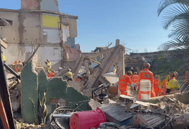 Desabamento em lar de idosos em Belo Horizonte | Divulgação Corpo de Bombeiros