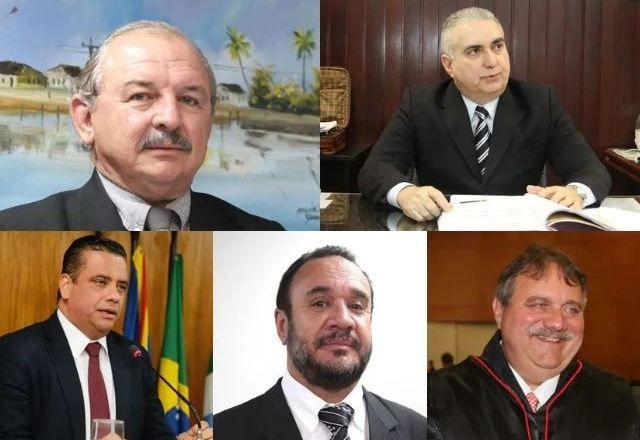 Cinco desembaragadores do Tribunal de Justiça de MS, afastados em investigação.