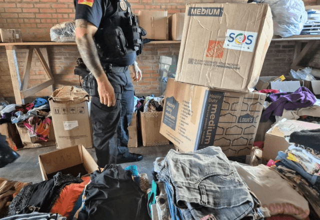 Durante a operação, foram apreendidas 70 caixas de donativos | Foto: reprodução/MP-RS