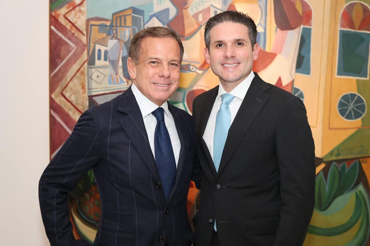 O empresário e ex-prefeito de SP, João Dória, e o presidente da Câmara dos Deputados, Hugo Motta | Evandro Macedo