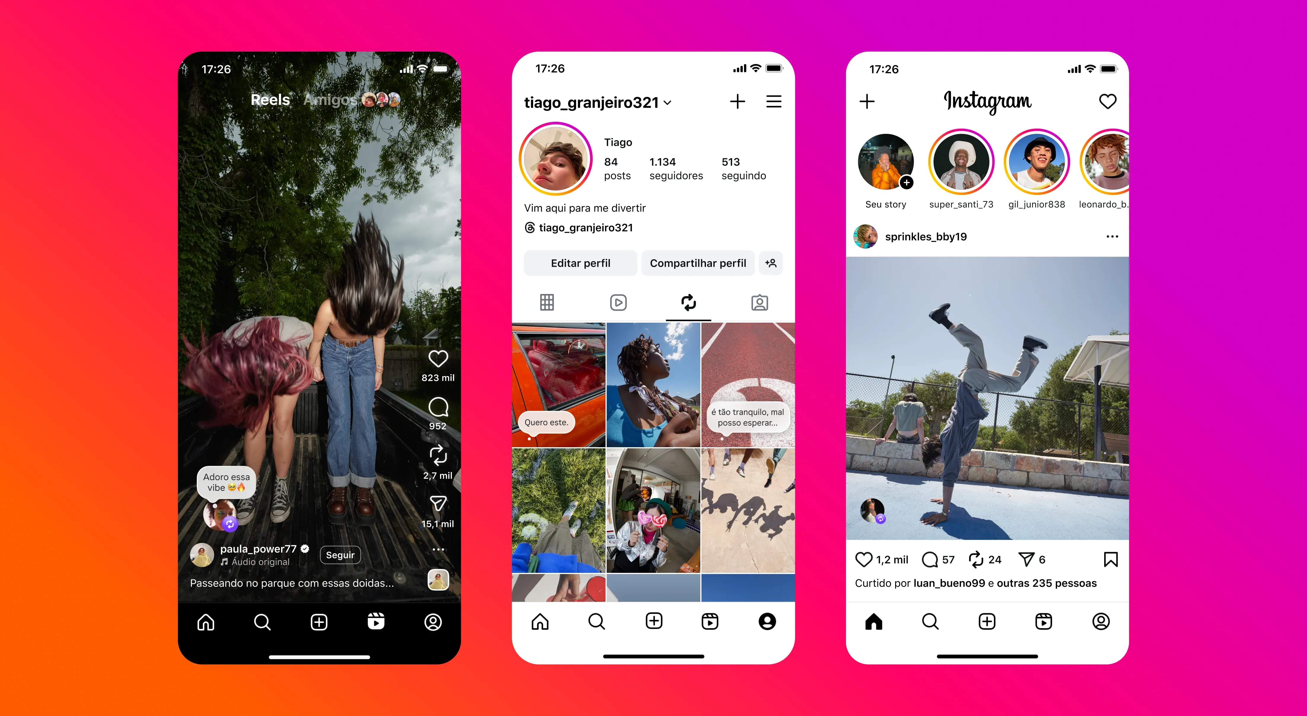 Novos recursos do Instagram | Foto: Divulgação/ Instagram