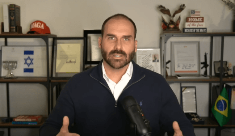 O deputado federal Eduardo Bolsonaro | Reprodução/YouTube @EDUARDOBOLSONAROSP