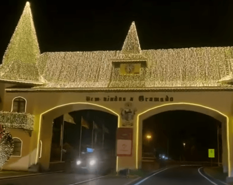 Grama reúne turistas no Natal Luz - Reprodução 