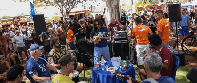 Músicos toca chorinho no Eixão do Lazer, em Brasília (José Cruz/Agência Brasil)
