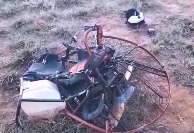 Empresário morre ao cair de paramotor no interior de SP