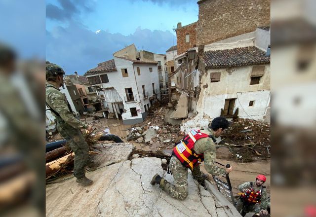 Exército da Espanha trabalha na procura por desaparecidos | Reprodução/Exército