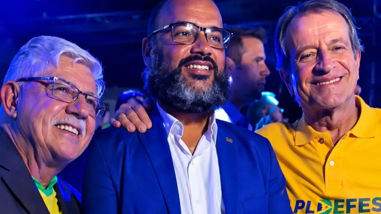 Thiago Neves ao lado do presidente nacional do PL, Valdemar Costa Neto | Reprodução/redes sociais