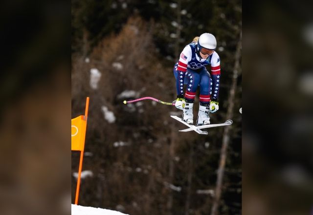 Lindsay Vonn em treino para Olimpíada | Reprodução/Redes sociais