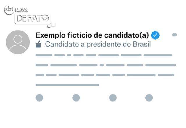 etiqueta do perfil da rede social twitter mostra o cargo em que a pessoa está concorrendo nas eleicoes