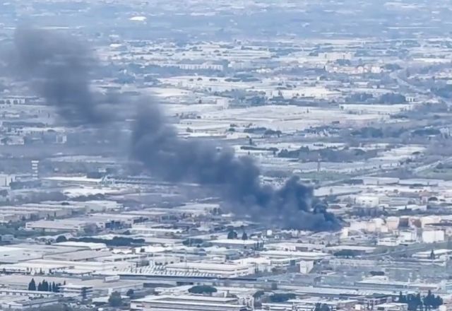 Explosão em depósito de combustíveis, na Itália | Reprodução/ANSA