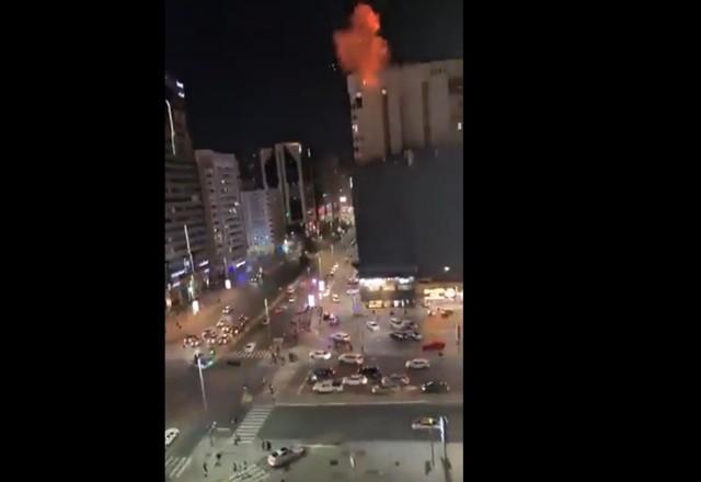 explosão em prédio de abu dhabi