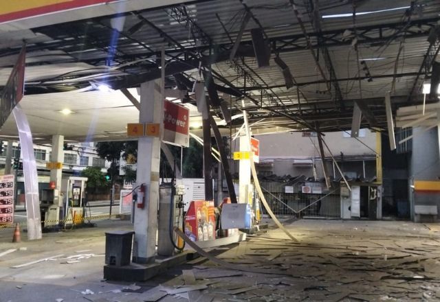 Explosão causou estragos no posto de combustível | Reprodução