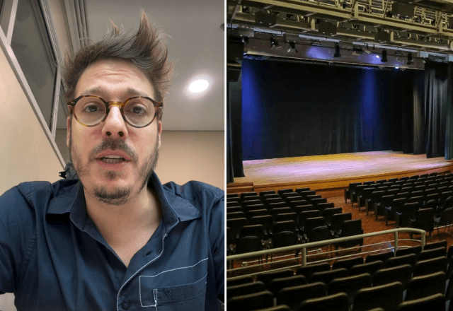 Apresentações de Fábio Porchat foram canceladas após acidente em teatro de SP | Reprodução/Redes sociais e Divulgação/Teatro Humboldt