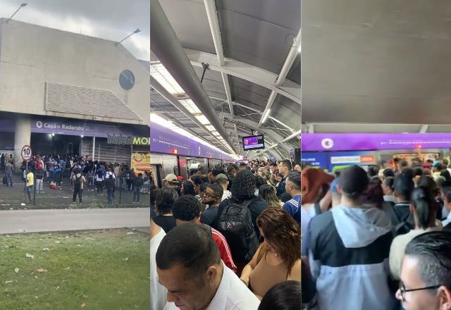Falha na Linha 5-Lilás causa aglomeração nas estações | Reprodução/Redes sociais