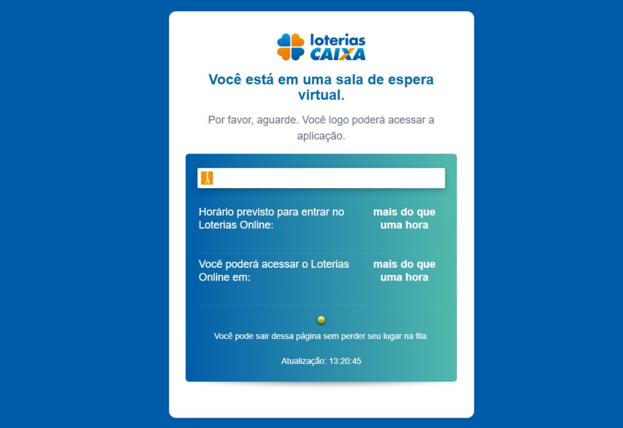 Fila para acessar site é de aproximadamente 1 hora | Reprodução