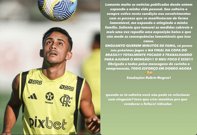 Matheus Goncalves se pronuncia após ter foto íntima vazada