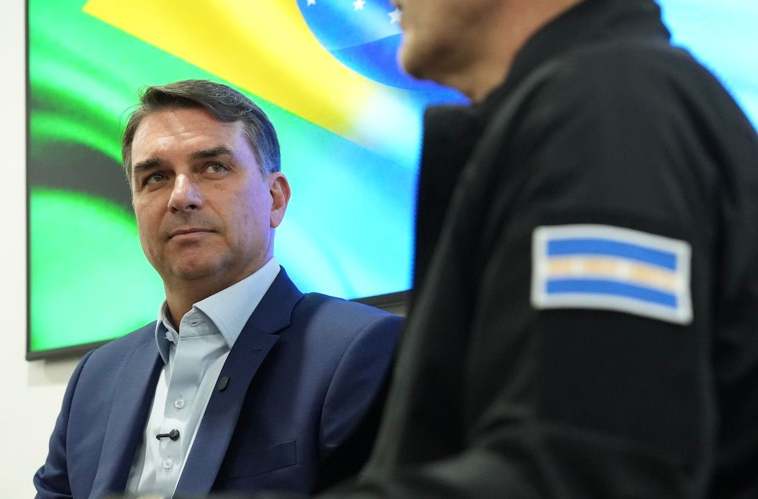 O candidato do PL à Presidência, Flávio Bolsonaro | Charles Vieira/Divulgação Campanha Flávio Bolsonaro