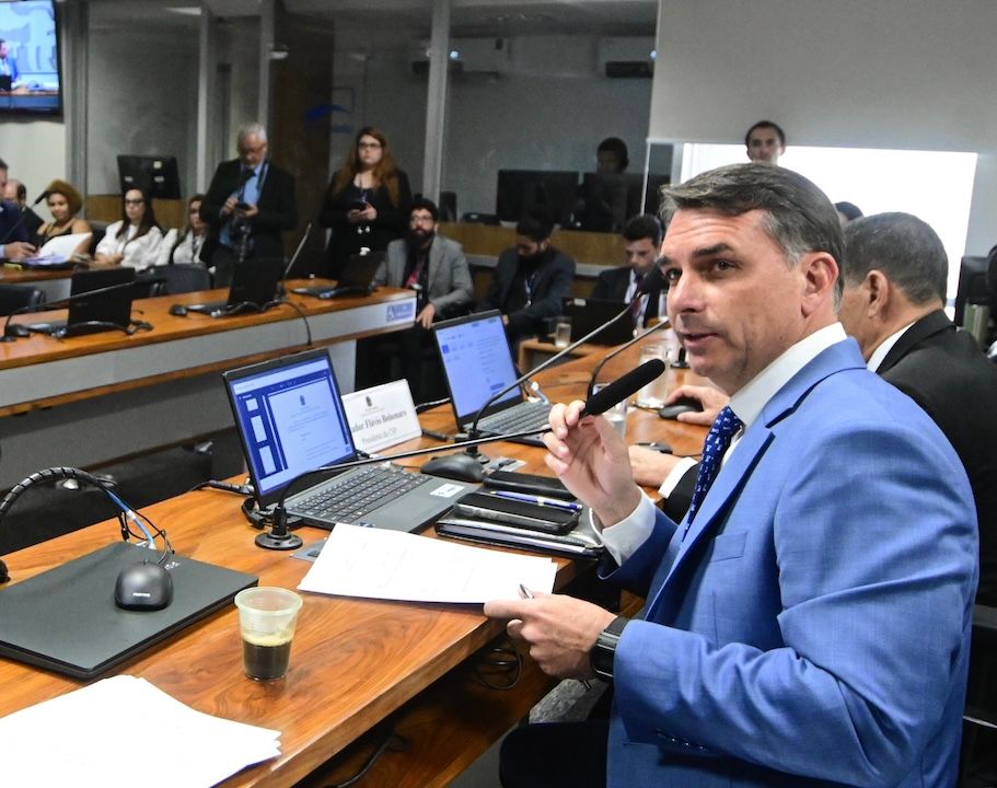 O senador Flávio Bolsonaro, candidato à Presidência pelo PL | Geraldo Magela/Agência Senado