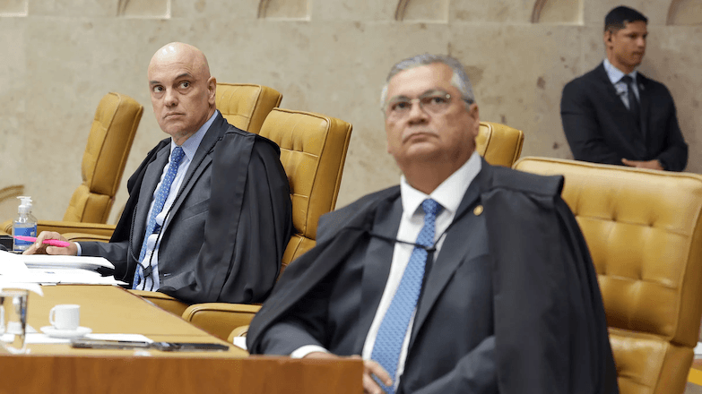 Os ministros Alexandre de Moraes e Flávio Dino | Rosinei Coutinho/STF