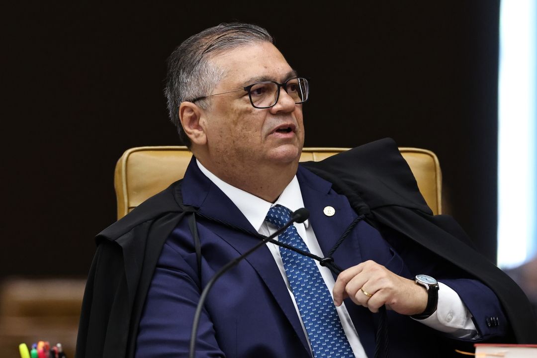 O ministro Flávio Dino durante sessão plenária do STF em 15 de setembro de 2026 | Alejandro Zambrana/STF