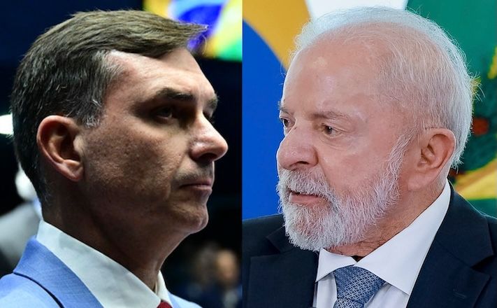 O senador Flávio Bolsonaro e o presidente Luiz Inácio Lula da Silva | Flávio Bolsonaro/Flickr - Ricardo Stuckert/PR