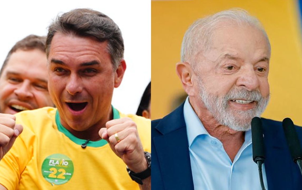 O senador Flávio Bolsonaro e o presidente Luiz Inácio Lula da Silva | Vittor Sales/Flickr - Ricardo Stuckert/Flickr