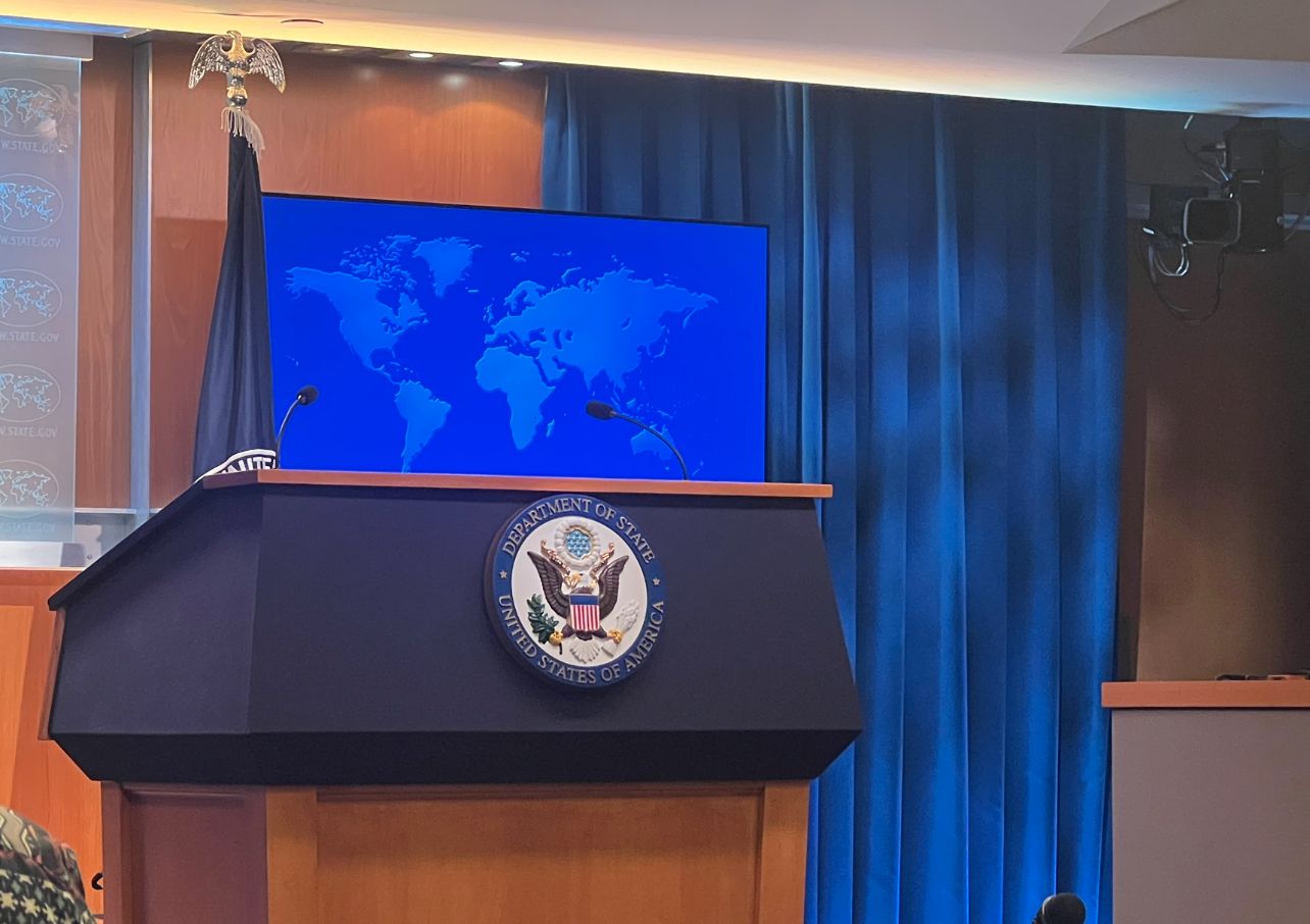 Departamento de Estado dos Estados Unidos aguarda contagem de votos na Venezuela. | Patrícia Vasconcellos/SBT