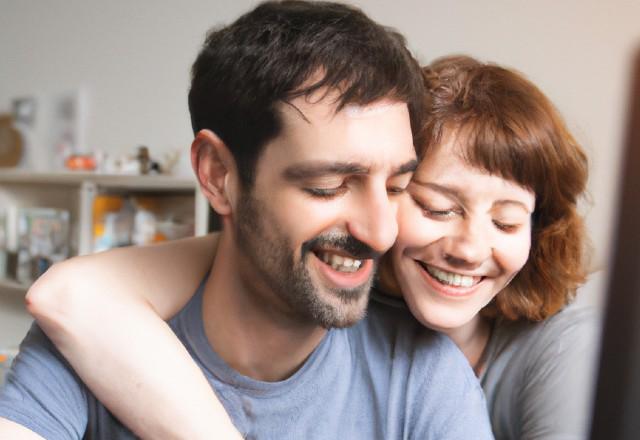 foto de casal criada por Inteligência artificial