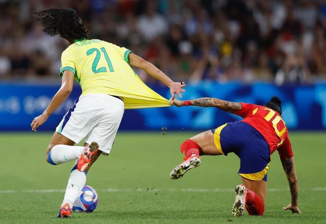 Dividida entre jogadoras em vitória do Brasil sobre a Espanha | Divulgação/CBF