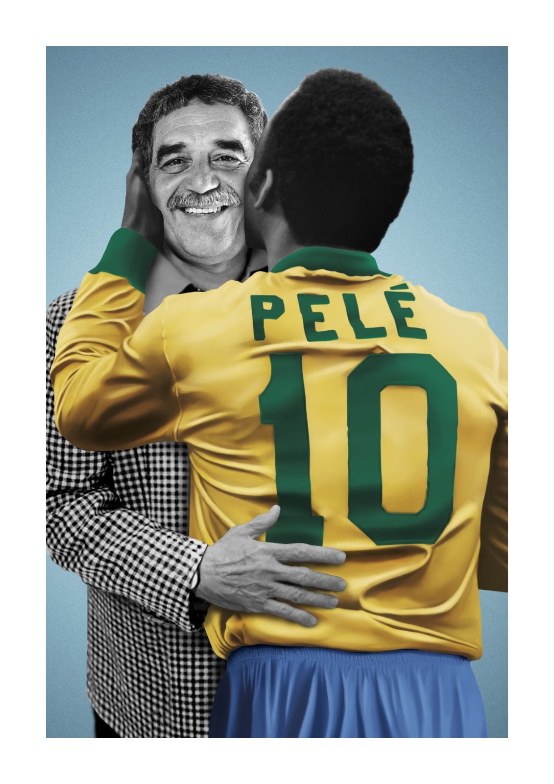 Lula dá a Petro quadro com homenagem a Gabriel García Márquez e Pelé